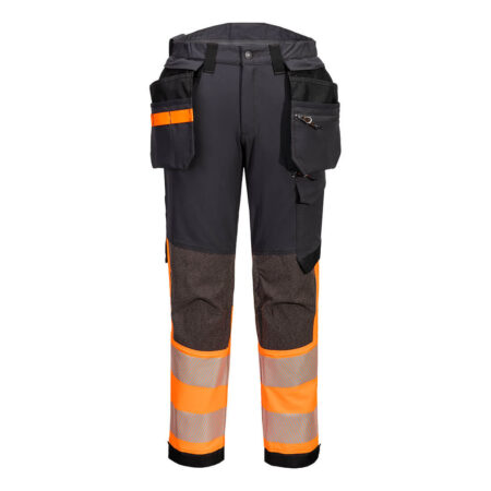 EV442 - EV4 Hi-Vis Stretch Bundhose mit abnehmbaren Holstertaschen Klasse 1