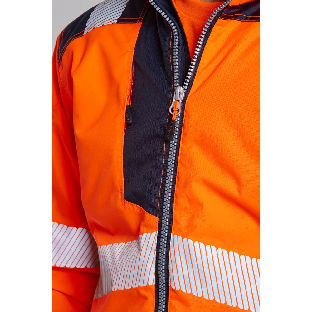 T500 - PW3 Hi-Vis Arbeitsjacke Orange/Schwarz - Image 3