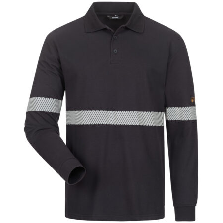 *KUNIBERT* MULTIRISK 1/1 POLO SHIRT WITH REFLECTIVE STRIPES - 23407