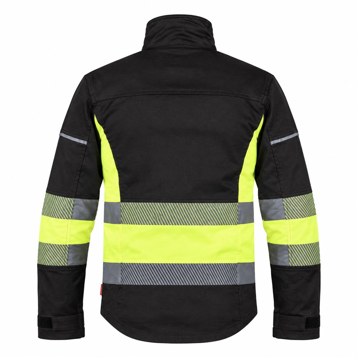BAX-J BY Warnschut Solftshell Jacke Gelb/Schwarz - Image 2