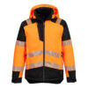 T160 - PW3 Hi-Vis Winterjacke Orange/Schwarz